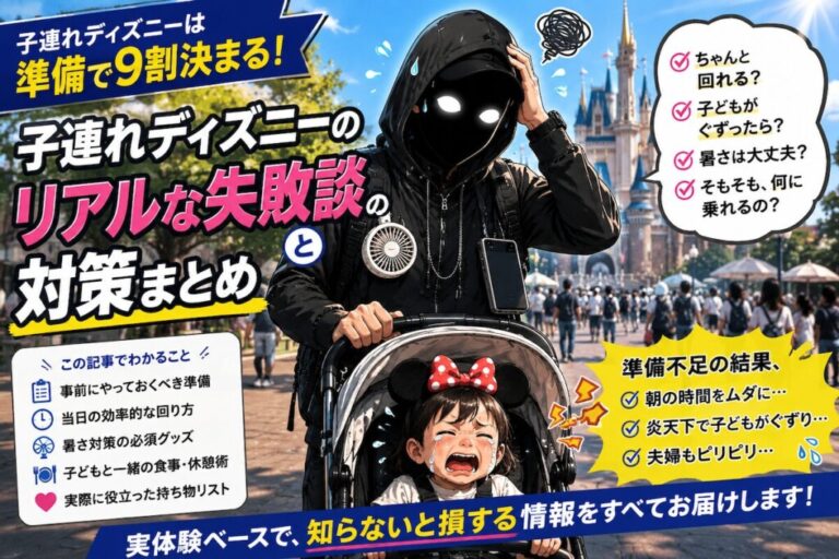 子育て世代のお出かけ完全ガイド vol.2｜子連れディズニーは「準備で9割」。不安を全部つぶして、最高の1日にする完全ガイド