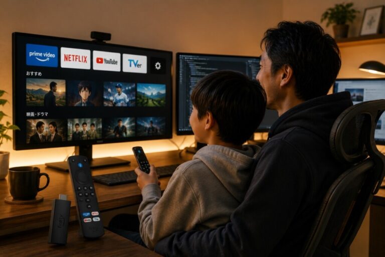 子どもが僕の仕事部屋によく来るようになった理由｜親離れが寂しいならFire TV Stickかもしれない