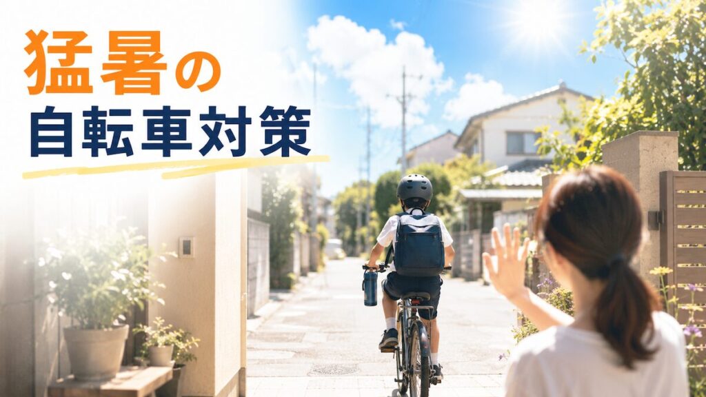 子どもが自転車で友達の家に行くようになった｜猛暑の中でやってる暑さ対策の話