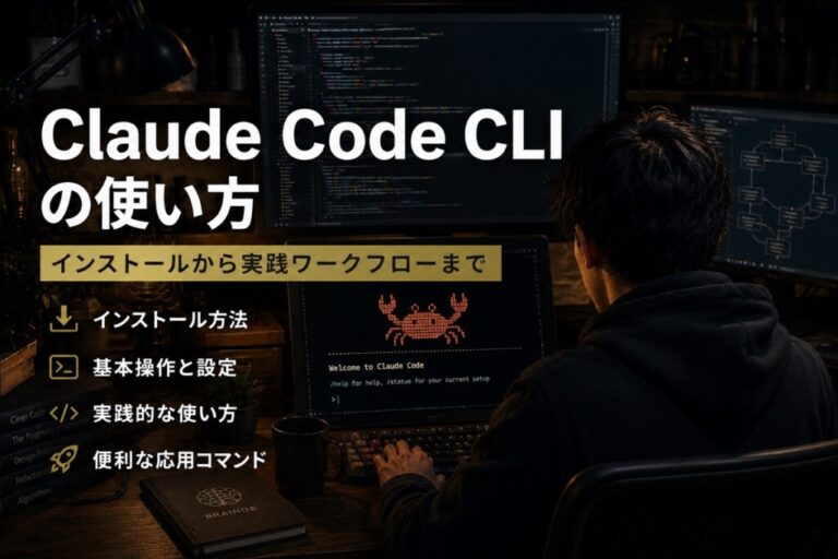 Claude Code CLIの使い方｜インストールから実践ワークフローまで